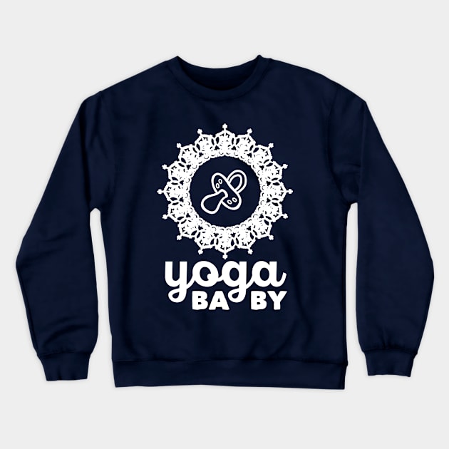 Yoga baby (white) Crewneck Sweatshirt by nektarinchen